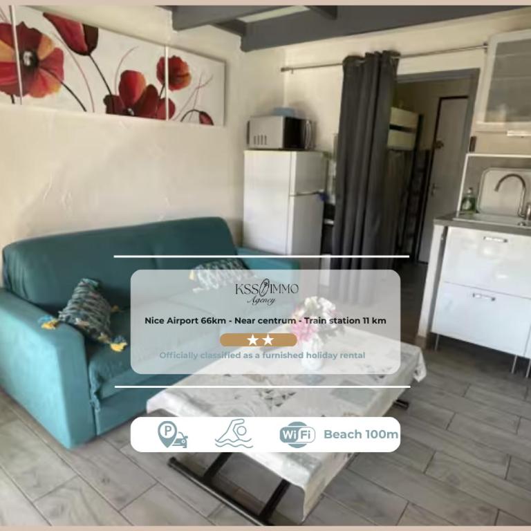 Studio 24m2 - parking - clim - piscine - mer à 100m - Apartment mit 2 Schlafzimmern - 1