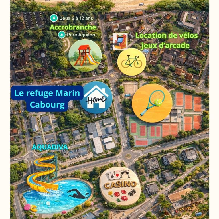 Le refuge Marin - Mer, Piscine, tennis & Loisirs à 2 pas - Apartment mit 2 Schlafzimmern - 17