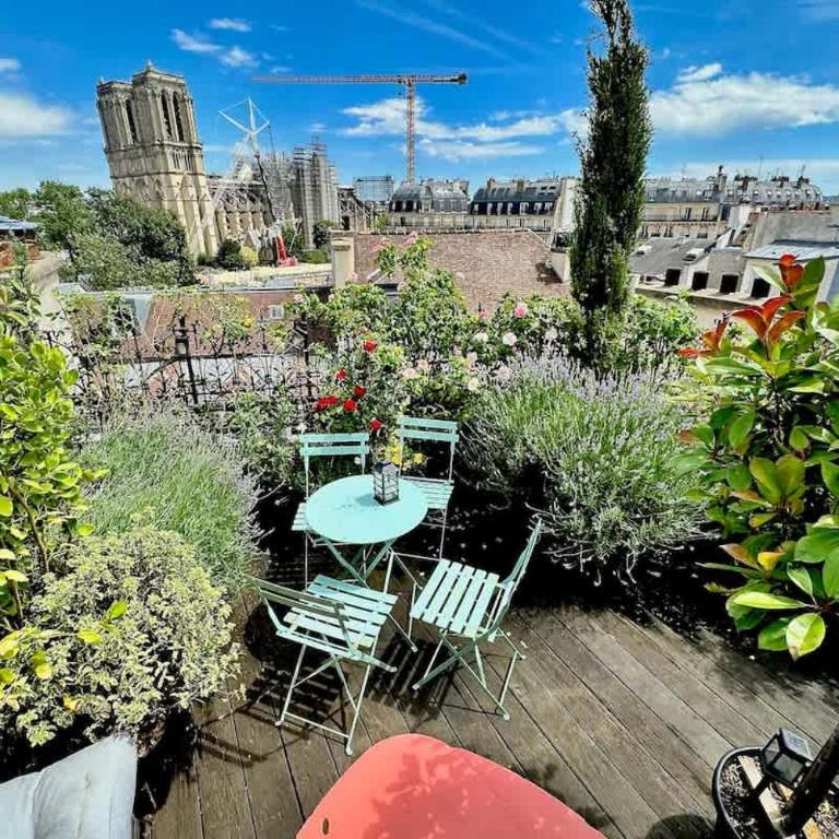 Rooftop Garden Triplex With AC Over Notre - Dame - Appartamento - 2