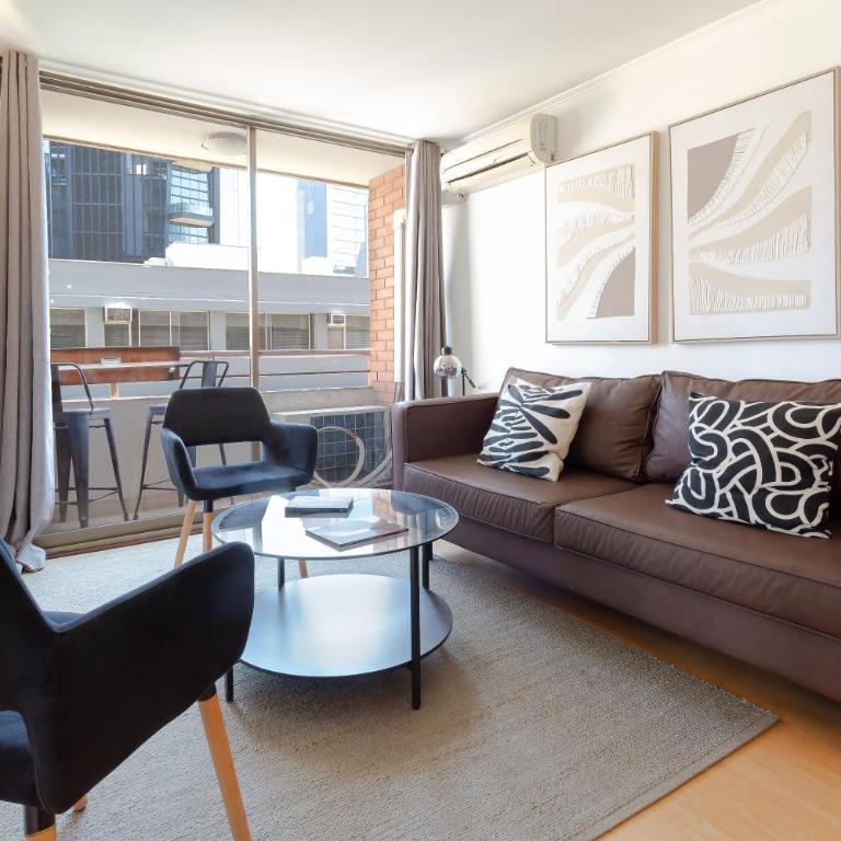 Dpto a pasos del Costanera center con aire acondicionado en Barrio el Golf - Two-Bedroom Apartment - 33