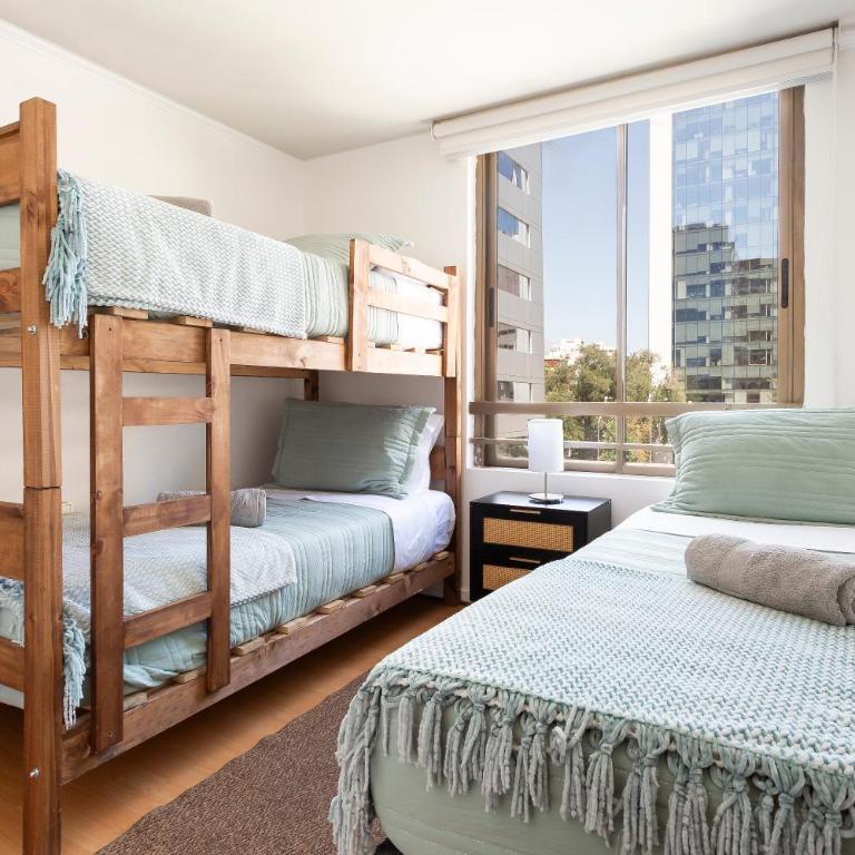 Dpto a pasos del Costanera center con aire acondicionado en Barrio el Golf - Two-Bedroom Apartment - 34