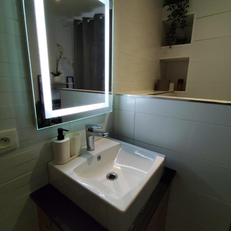 Appart cosy Musée Auto Parc Expo stationnement gratuit 4 Pers 1Ch - One-Bedroom Apartment - 17