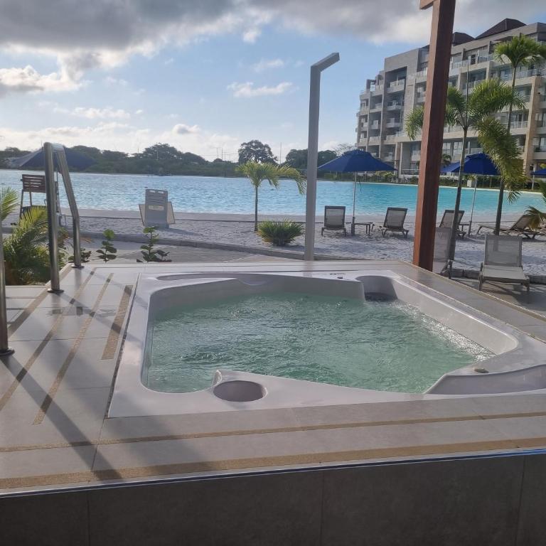 Apartamento con laguna de aguas cristalinas - One-Bedroom Apartment - 43