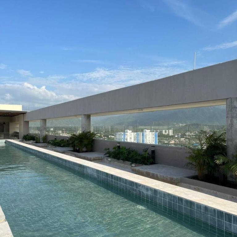 Apartamento Nuevo en Reserva del Mar 2 con Balcón y Piscina, Rodadero Sur, Santa Marta - Apartamento de 1 dormitorio - 56