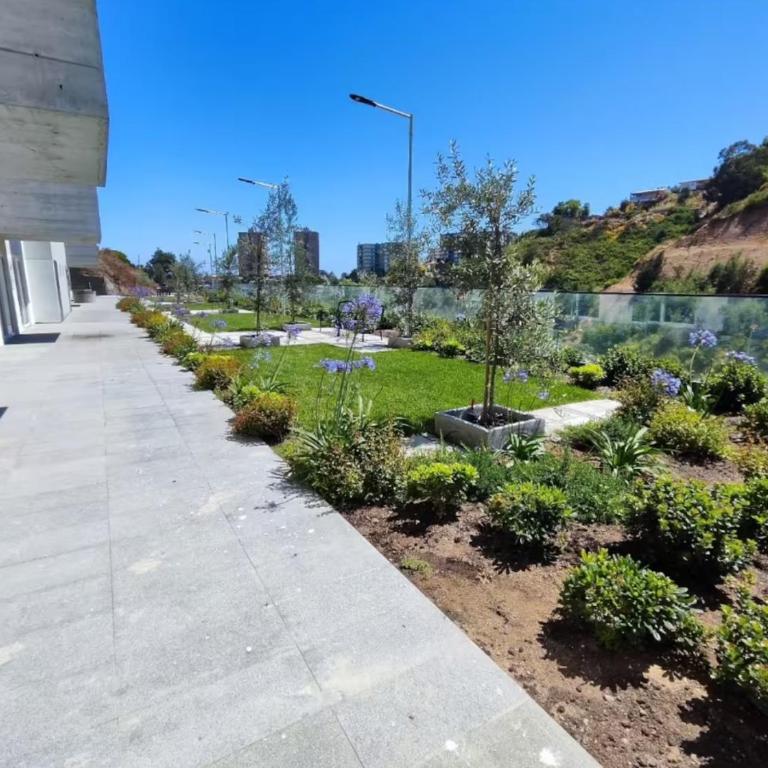 Descansa en Viña, estudio con piscina y terraza - One-Bedroom Apartment - 4