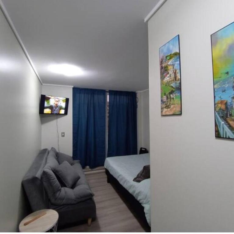 Descansa en Viña, estudio con piscina y terraza - One-Bedroom Apartment - 5