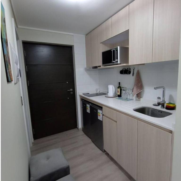 Descansa en Viña, estudio con piscina y terraza - One-Bedroom Apartment - 7