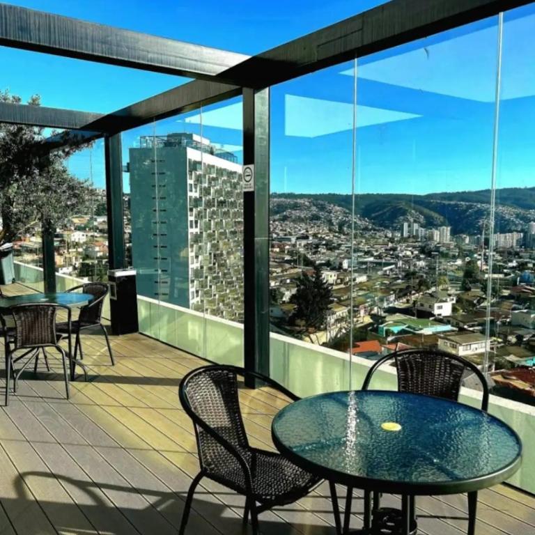 Descansa en Viña, estudio con piscina y terraza - One-Bedroom Apartment - 8