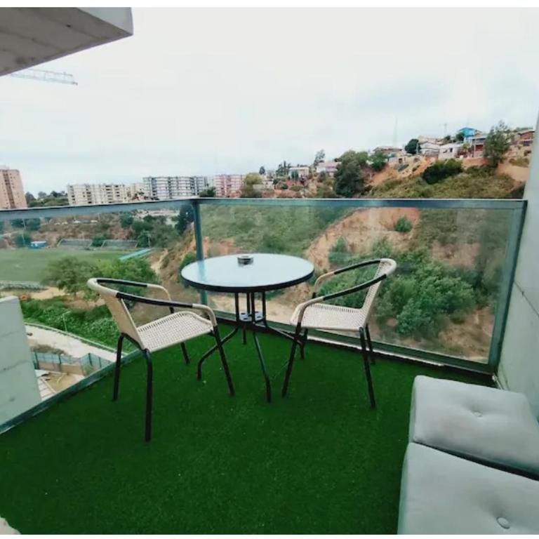 Descansa en Viña, estudio con piscina y terraza - One-Bedroom Apartment - 9
