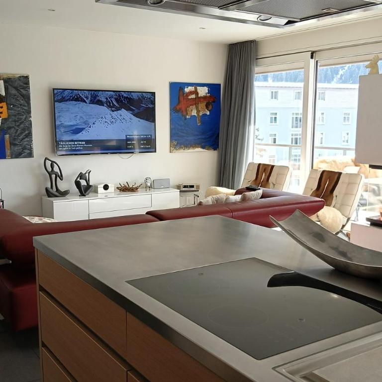 Luxury Penthouse 4 Bedroom 8 Min walk to WEF Davos - Apartment mit 4 Schlafzimmern - 23