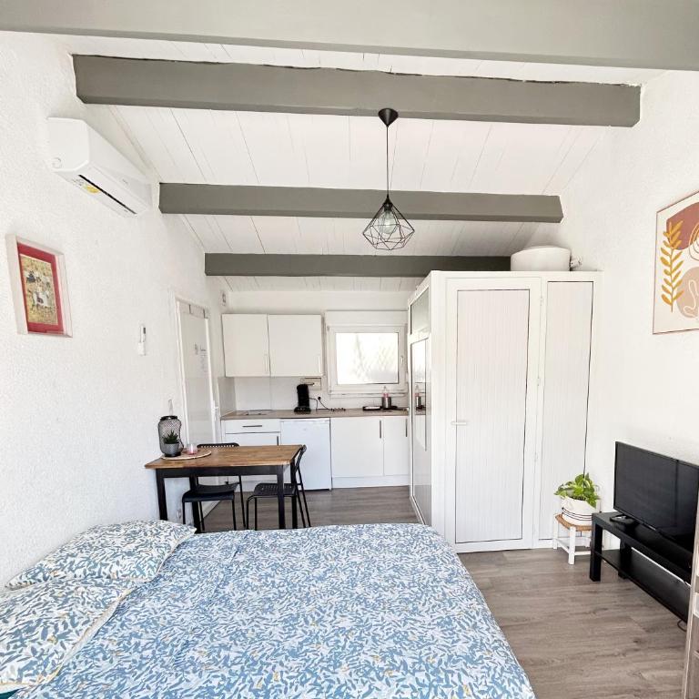Studio carnon climatisé à 5min à pied de la plage - Appartement 1 Chambre - 4