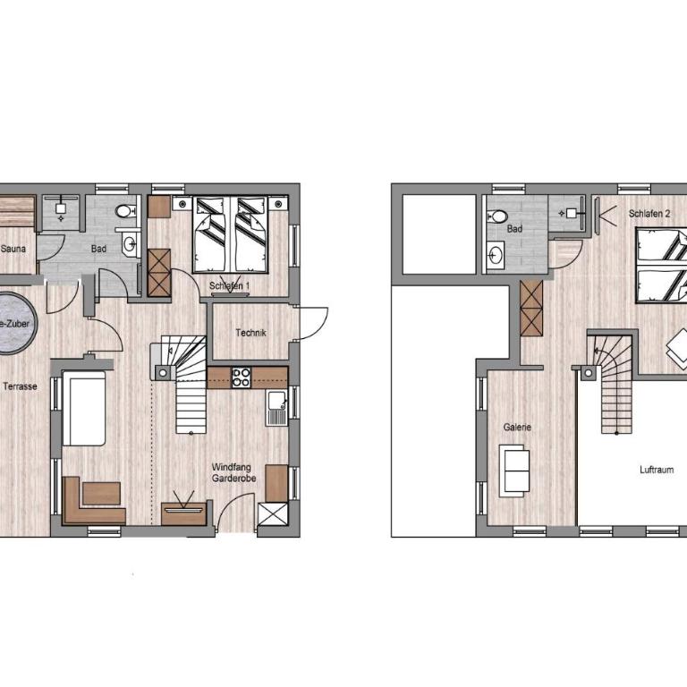 Alpzitt-Chalets - Chalet mit 2 Schlafzimmern - 4