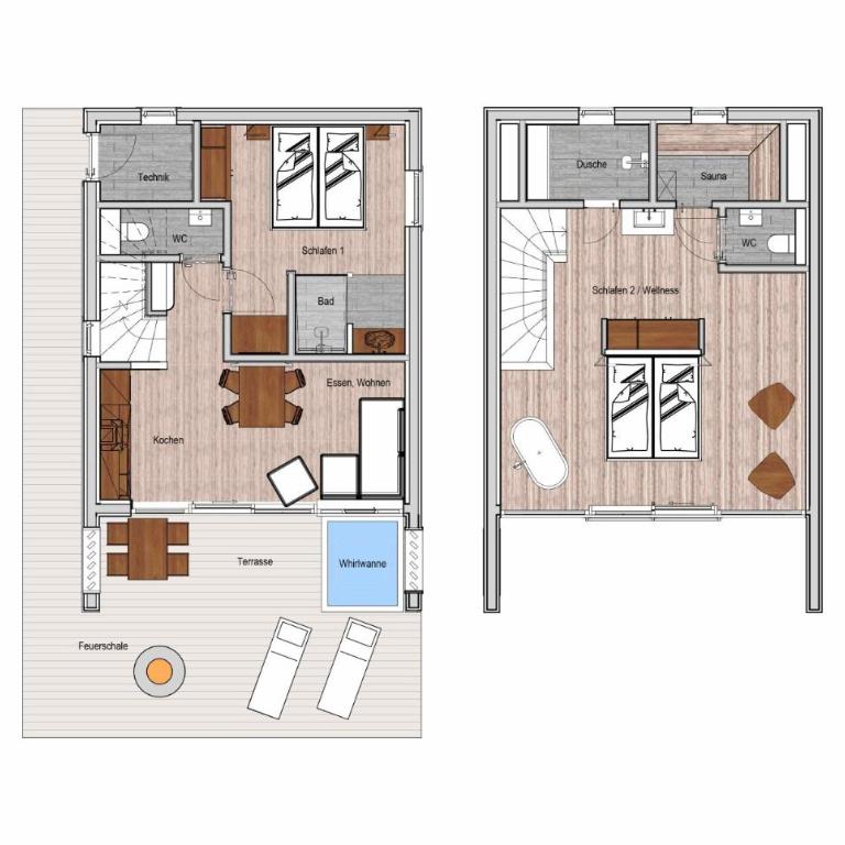 Alpzitt-Chalets - Chalet mit 2 Schlafzimmern - 6