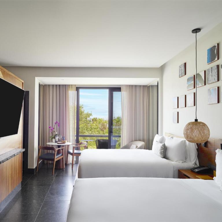 Conrad Tulum Riviera Maya - Habitación con 2 camas grandes y vista tropical - 3