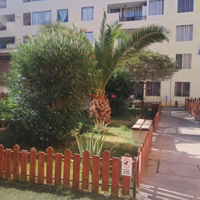 Cómodo depto en condominio con piscina y parking - One-Bedroom Apartment with Balcony - 19