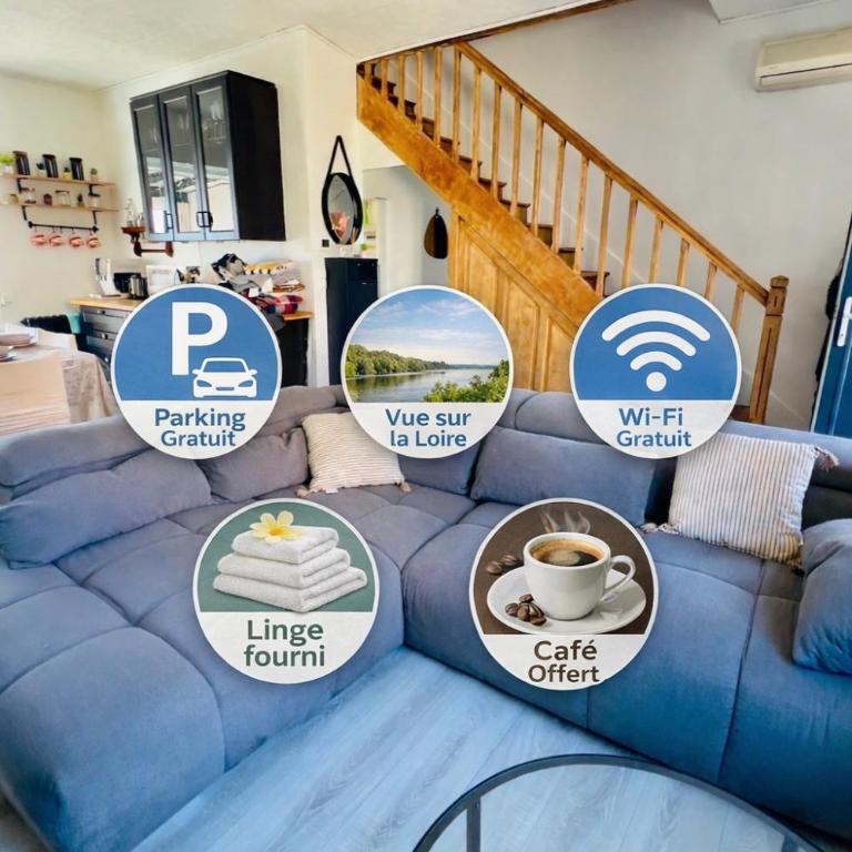 Maison Cosy avec Véranda vue sur la Loire, jardin et parking gratuit - Two-Bedroom House - 2