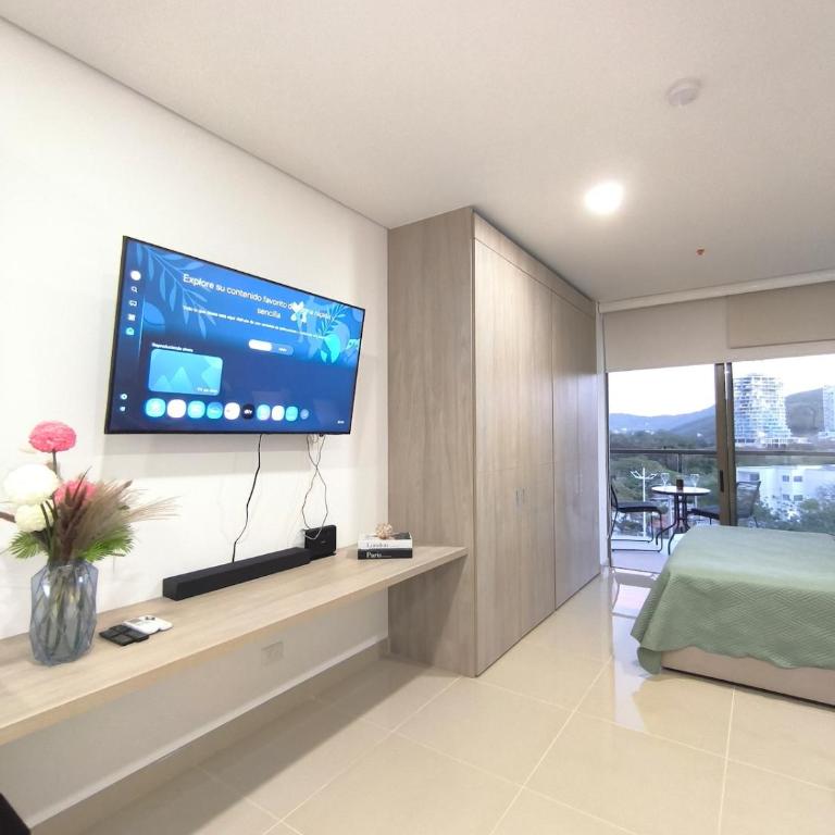 Loft cerca al mar, Piscinas, 4 personas - Apartamento de 1 dormitorio - 6