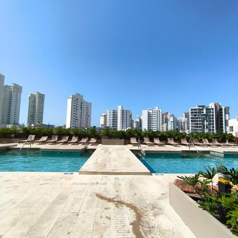 Loft cerca al mar, Piscinas, 4 personas - Apartamento de 1 dormitorio - 1