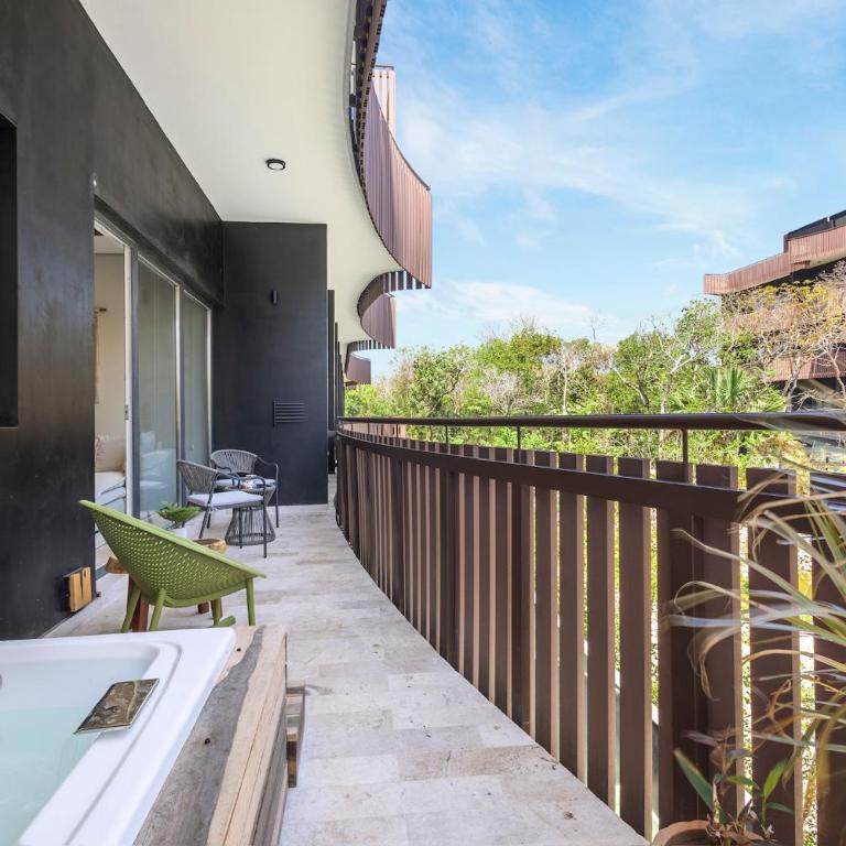 Jungle Guardian - Rooftop Pool & Beach Club in Zona Hotelera Tulum - Two-Bedroom Apartment with Private Pool - 22