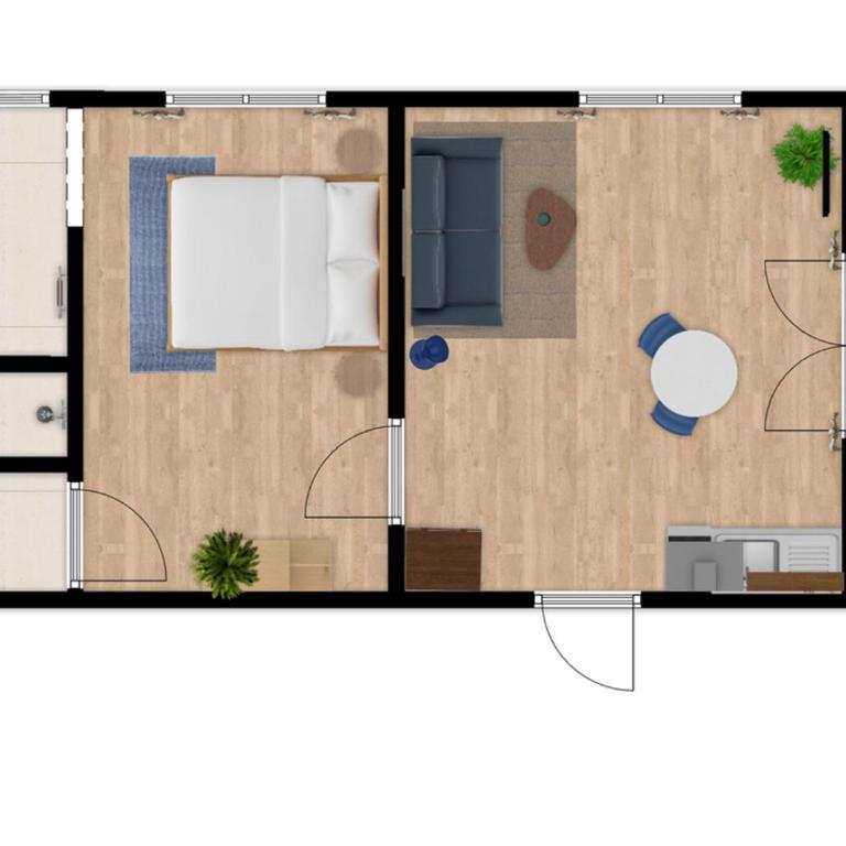 Berghaus Wanderlust - Apartment mit 1 Schlafzimmer und Terrasse - 43