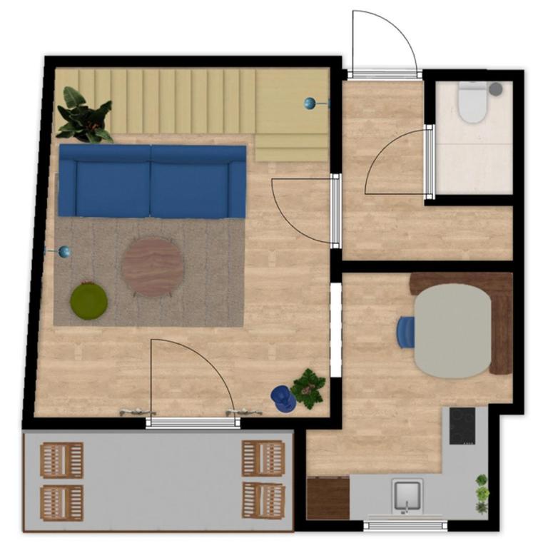 Berghaus Wanderlust - Apartment mit 2 Schlafzimmern und Balkon - 40