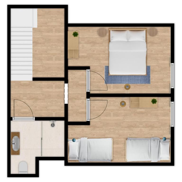 Berghaus Wanderlust - Apartment mit 3 Schlafzimmern und Balkon - 45