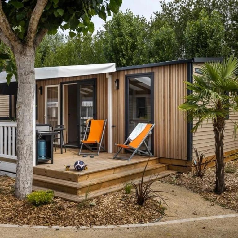 ZEcamping 4 étoiles animé piscine couverte 1km plage fitness mobil-home TV - Mobilheim - 22