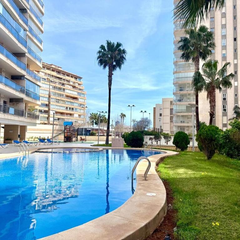 apartamento bonito con 1 dormitorio, piscina, parking y WiFi - Apartamento de 1 dormitorio con balcón y vistas al mar - 10
