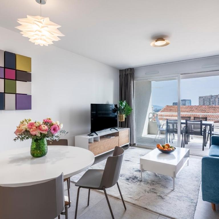 Victoria Palace- l'appartement avec vue mer et à proximité de Monaco - Appartement 1 Chambre - 9