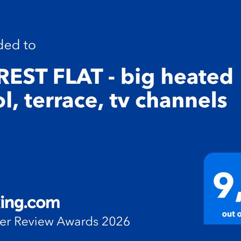 FOREST FLAT - big heated pool, terrace, tv channels - Apartamento de 1 dormitorio - 2