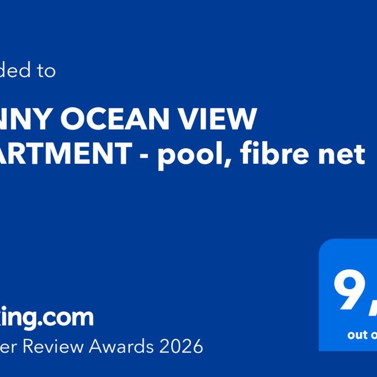 SUNNY OCEAN VIEW APARTMENT - pool, fibre net - Apartamento de 1 dormitorio - 2