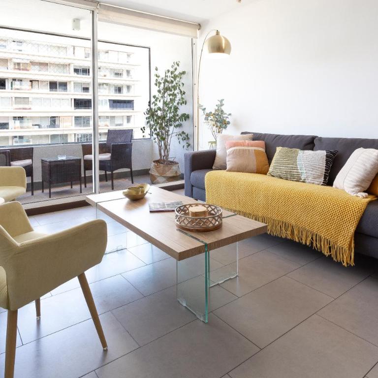 Dpto a pasos del Parque Arauco en Las Condes con Aire acondicionado - Two-Bedroom Apartment - 3