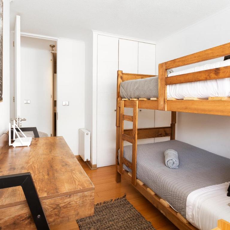 Dpto a pasos del Parque Arauco en Las Condes con Aire acondicionado - Two-Bedroom Apartment - 4