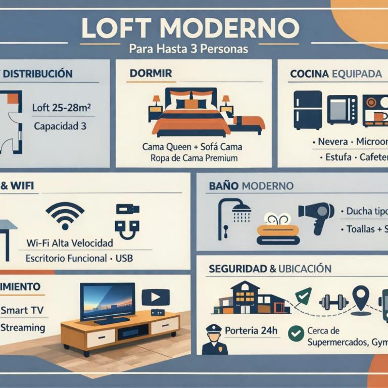 Cómodo Loft ejecutivo con wifi de alta velocidad, Ideal para trabajo remoto - Apartamento de 1 dormitorio - 3