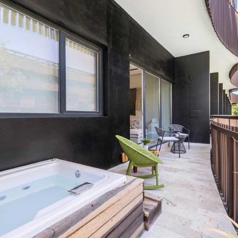 Jungle Guardian - Rooftop Pool & Beach Club in Zona Hotelera Tulum - Two-Bedroom Apartment with Private Pool - 20