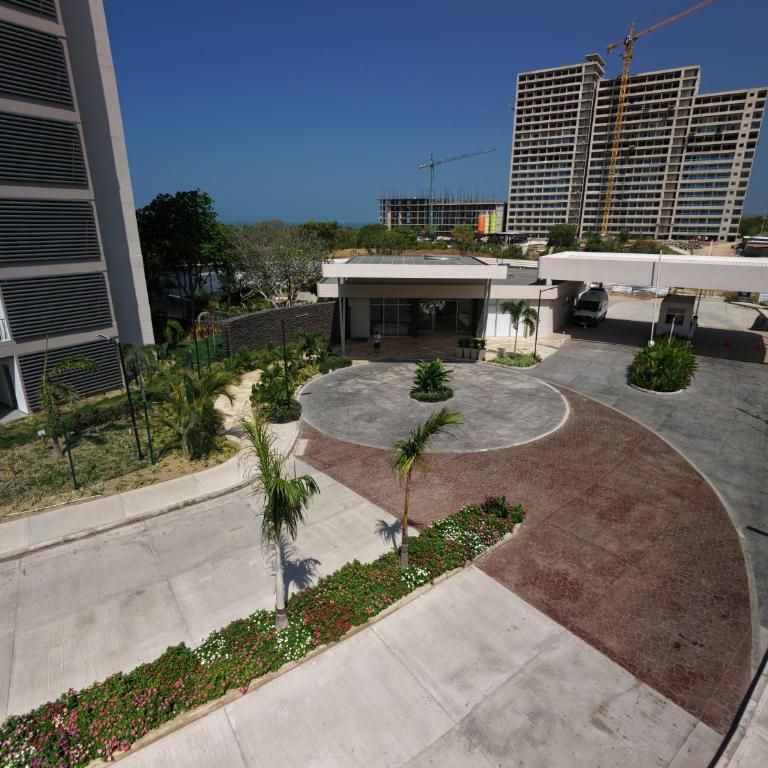 Apto Lujo Vista Mar Piscina AC WIFI Playa a 3 min en Santa Marina - One-Bedroom Apartment with Balcony and Sea View - 29