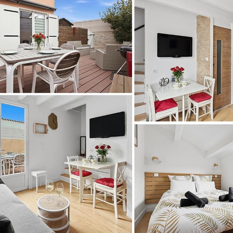 Cosy duplex - Plage & Étang - terrasse - parking & barbecue - Appartamento con 1 Camera da Letto e Terrazza - 3