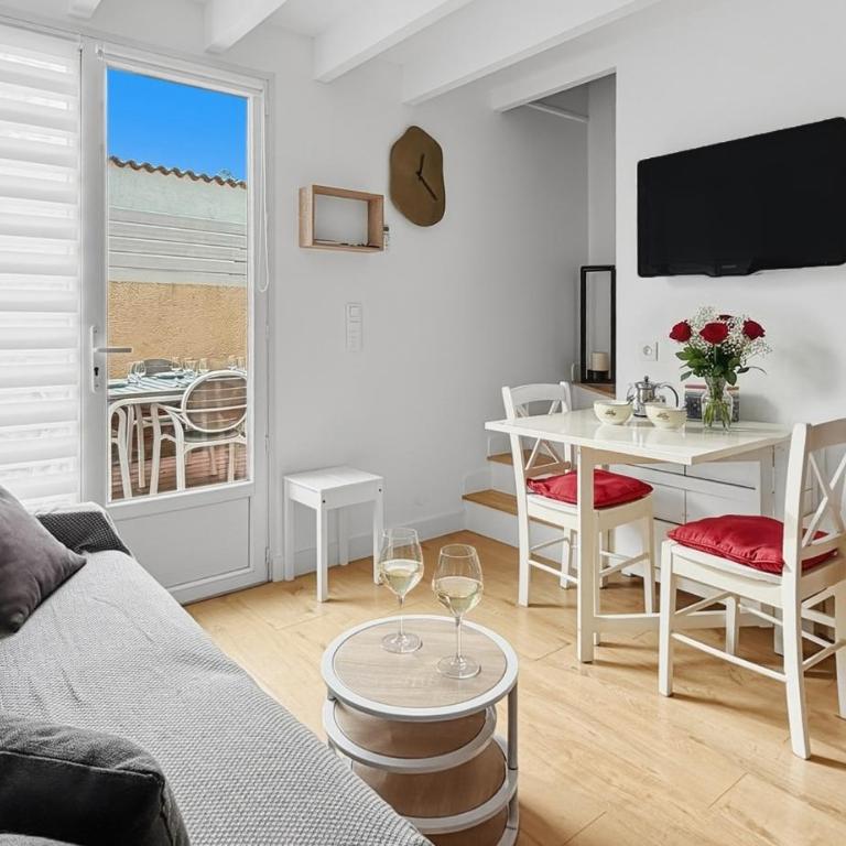 Cosy duplex - Plage & Étang - terrasse - parking & barbecue - Appartamento con 1 Camera da Letto e Terrazza - 15