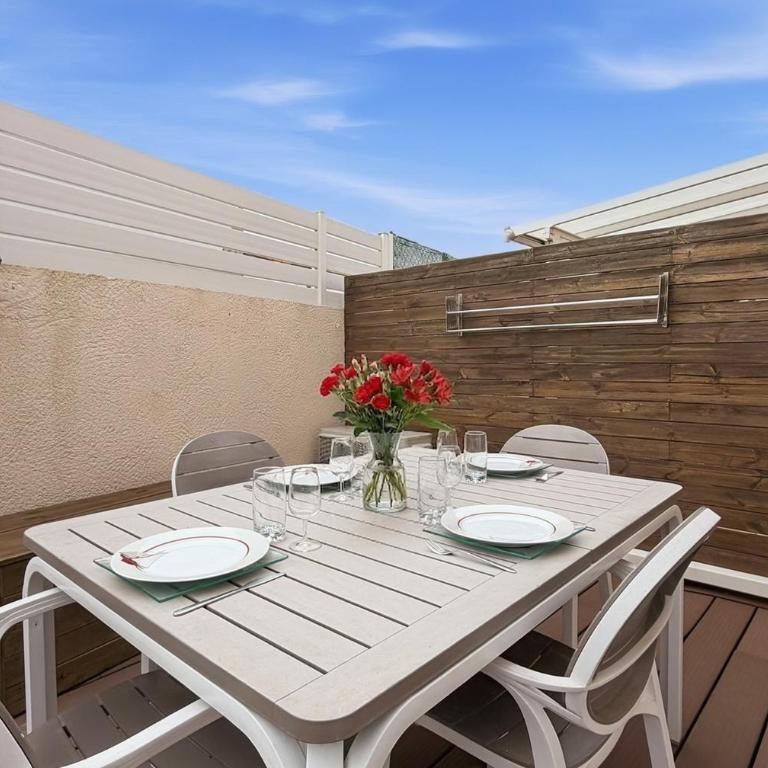 Cosy duplex - Plage & Étang - terrasse - parking & barbecue - Appartamento con 1 Camera da Letto e Terrazza - 10