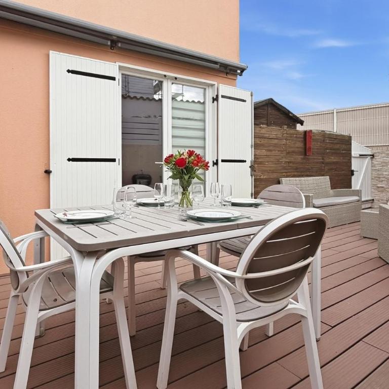 Cosy duplex - Plage & Étang - terrasse - parking & barbecue - Appartamento con 1 Camera da Letto e Terrazza - 9