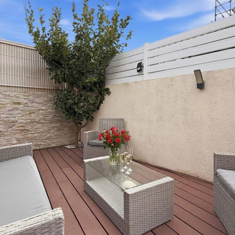 Cosy duplex - Plage & Étang - terrasse - parking & barbecue - Appartamento con 1 Camera da Letto e Terrazza - 7