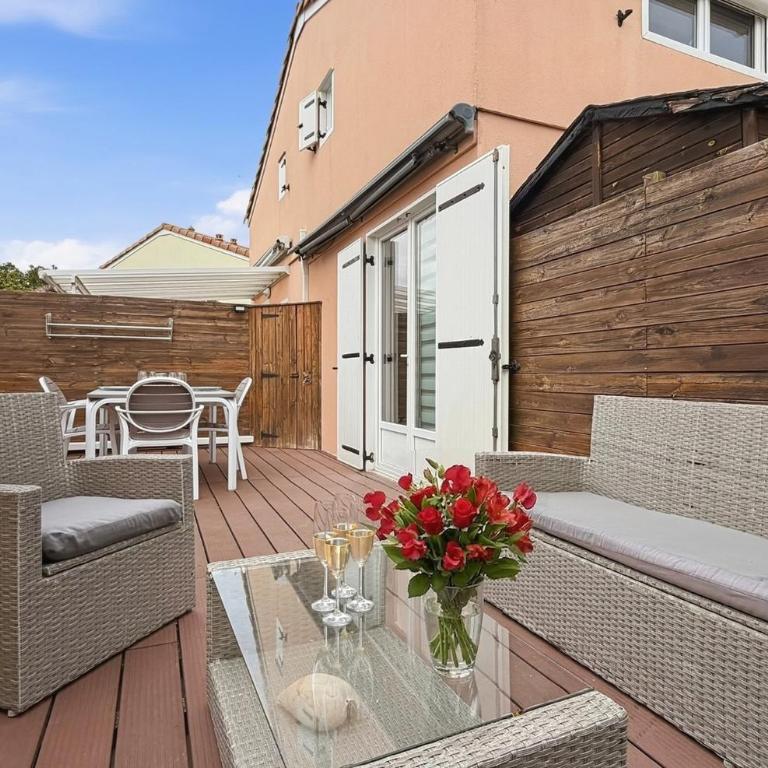 Cosy duplex - Plage & Étang - terrasse - parking & barbecue - Appartamento con 1 Camera da Letto e Terrazza - 6