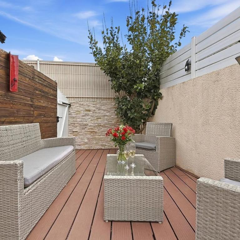 Cosy duplex - Plage & Étang - terrasse - parking & barbecue - Appartamento con 1 Camera da Letto e Terrazza - 4