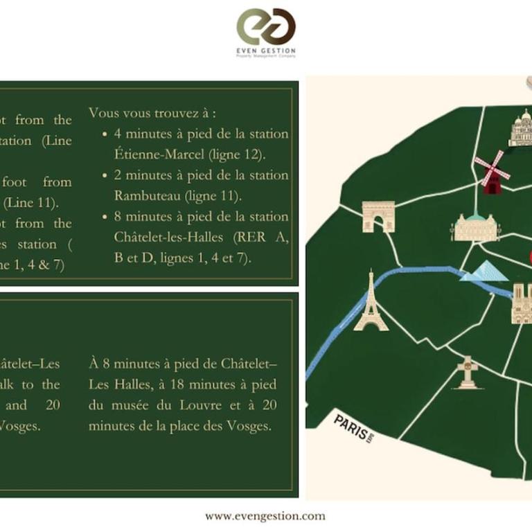 Luxurious FLAT-le Marais - Beaubourg-Paris 3#AC - Apartment mit 3 Schlafzimmern - 27