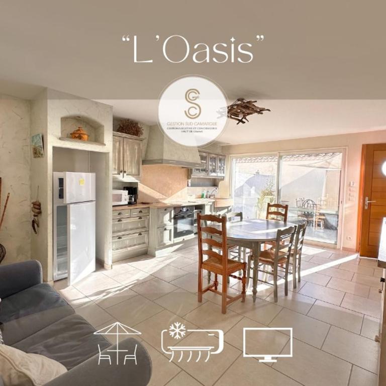 L'Oasis Saintes Maries de La Mer -Parking -Climatisation -Terrasse - Maison 3 Chambres - 2