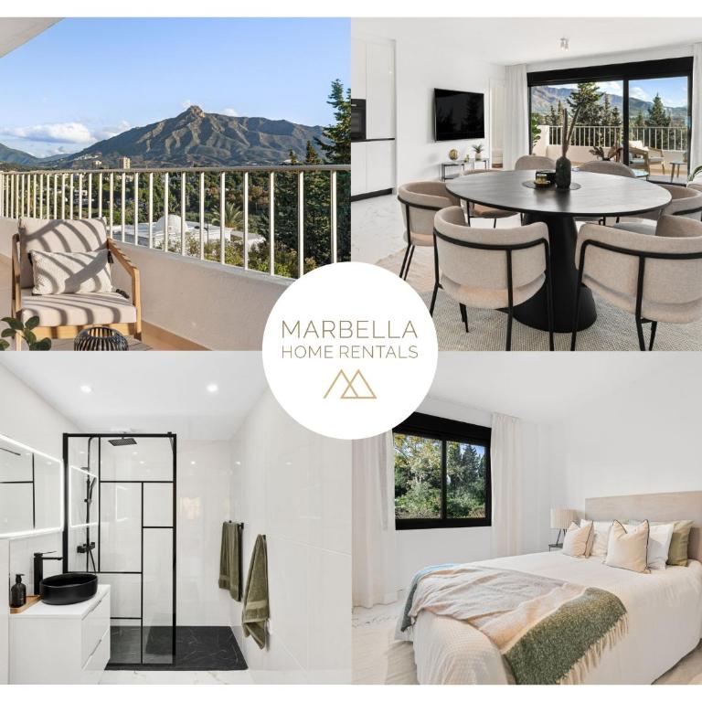 MARBELLA HOME RENTALS - Puerto Banus, 3BR Apartment, sea & mountain views - Three-Bedroom Premium Apartment with Balcony - 1