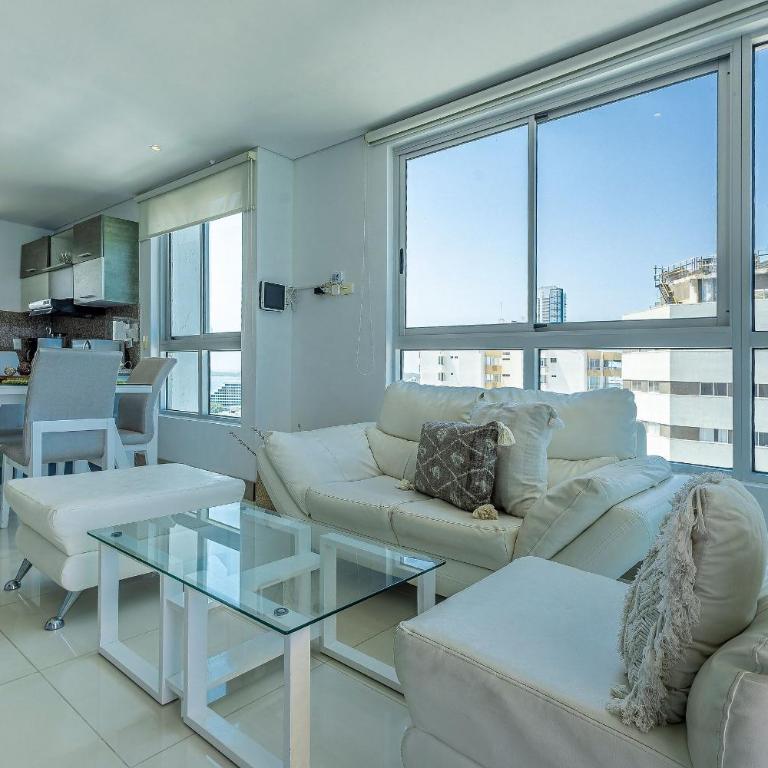 Apartamento Vista 280 g Frente Al Mar Bocagrande - Two-Bedroom Apartment - 11