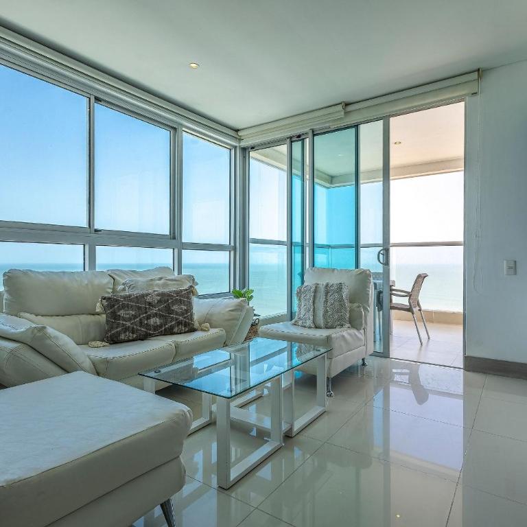 Apartamento Vista 280 g Frente Al Mar Bocagrande - Two-Bedroom Apartment - 10