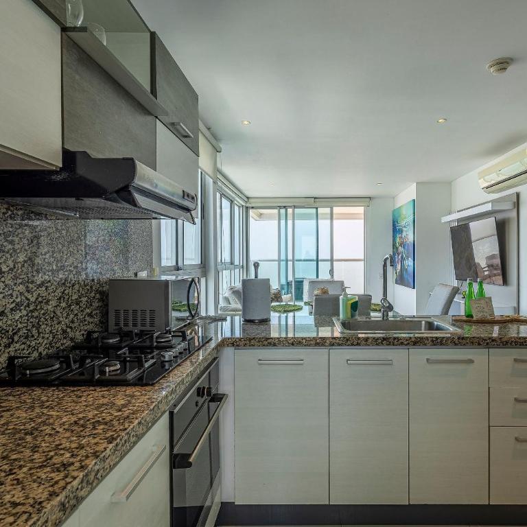 Apartamento Vista 280 g Frente Al Mar Bocagrande - Two-Bedroom Apartment - 20