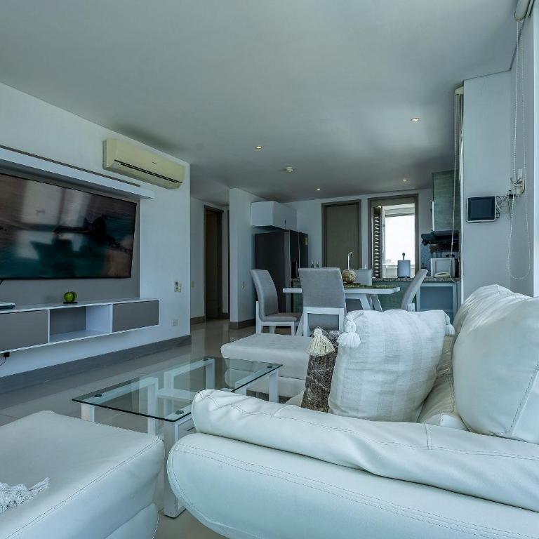 Apartamento Vista 280 g Frente Al Mar Bocagrande - Two-Bedroom Apartment - 12